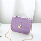 Sac bandoulière petit format pour femme, motif classique, sac à main léger avec chaîne, pochette de messager