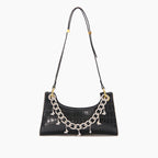 Rainbow Baguette Croc Froggy Gradient Women Shoulder Bags New Fashion Handbag Pearl Chain Diamond Metal Female Bag Summer