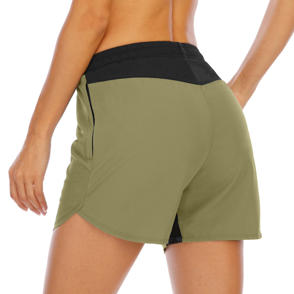 Shorts de sport de course pour femmes Boxer Mode Fitness Ample Élastique Loisirs Séchage rapide Pantalon Femme