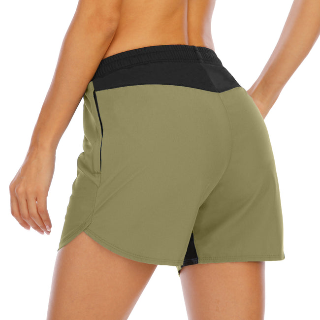 Shorts de sport de course pour femmes Boxer Mode Fitness Ample Élastique Loisirs Séchage rapide Pantalon Femme Main Image