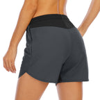 Shorts de sport de course pour femmes Boxer Mode Fitness Ample Élastique Loisirs Séchage rapide Pantalon Femme