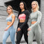 Ensemble de yoga sans coutures Vêtements de sport Tenue de gymnastique Tenue d'entraînement