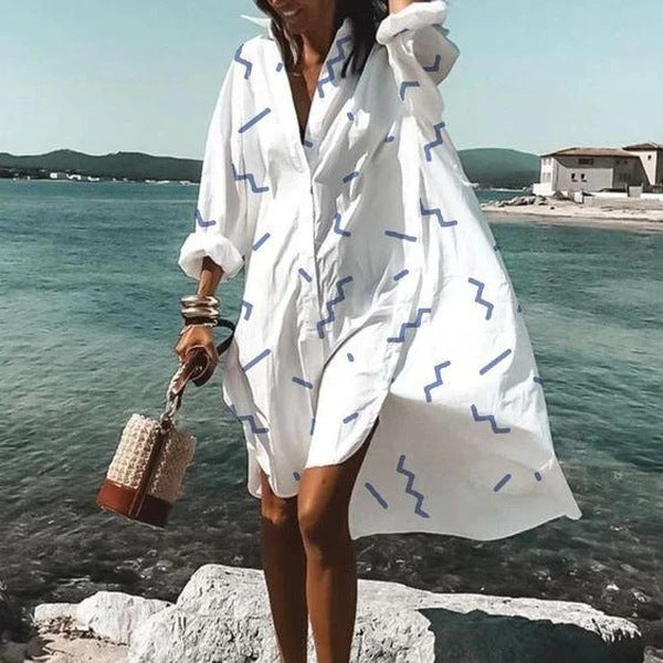 Robe Chemise Tendance et Tempérament Explosif