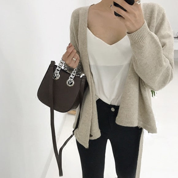 Sac à bandoulière en cuir PU pour femme, petit sac à main mini-bandoulière de couleur unie