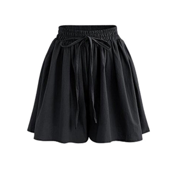 Pantalon coréen décontracté ample à taille élastique