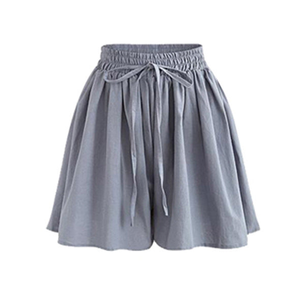 Pantalon coréen décontracté ample à taille élastique