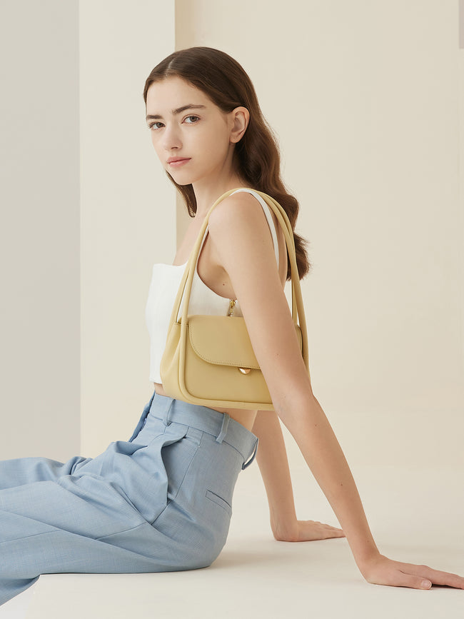 Sac à bandoulière unique, sac à main, sac sous le bras pour femme, nouveau sac à main blanc Main Image