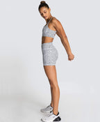 Knitted Sexy Sports Tank Top Shorts Yoga Wear Bra Fitness Suit Women