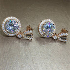 Boucles d'oreilles pendantes rondes bohèmes pour femmes