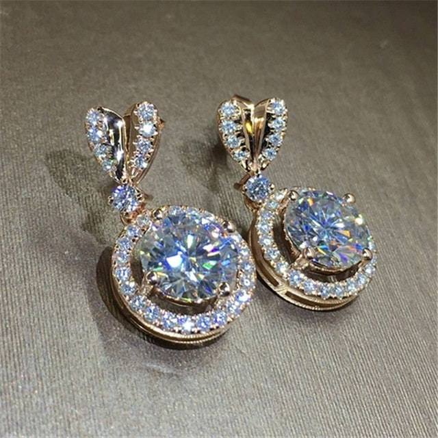 Boucles d'oreilles pendantes rondes bohèmes pour femmes