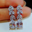 Boucles d'oreilles créoles dorées pour femme grandes de mariage