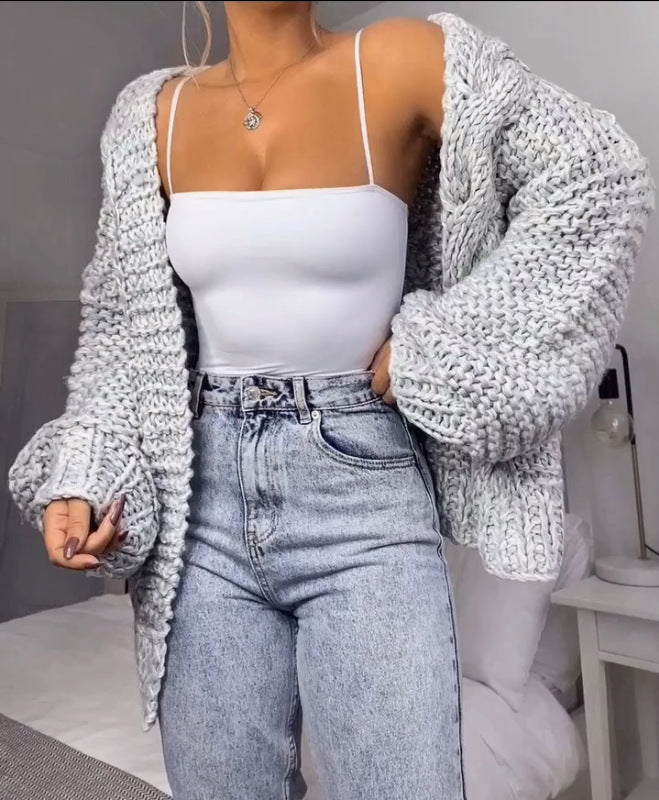 Gilet chauve-souris pull femme peluche