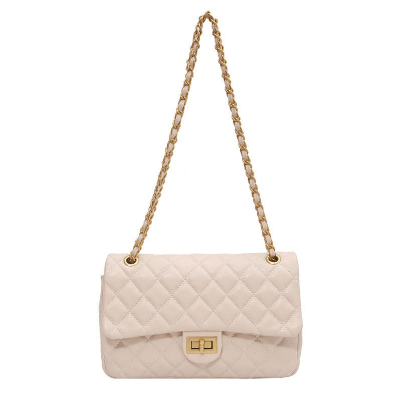 Nouveau sac à bandoulière de luxe en losanges pour femme Élégant Noir