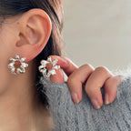 Boucles d'oreilles clous tendance cercle torsadé pour femmes, style simple, tempérament, couleur or, hyperbole, bijoux pour un usage quotidien, cadeaux de fête
