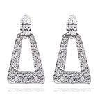 Grandes boucles d'oreilles vintage pour femmes, or, argent, noir, géométriques, style affirmé, pendantes, bijoux de mode