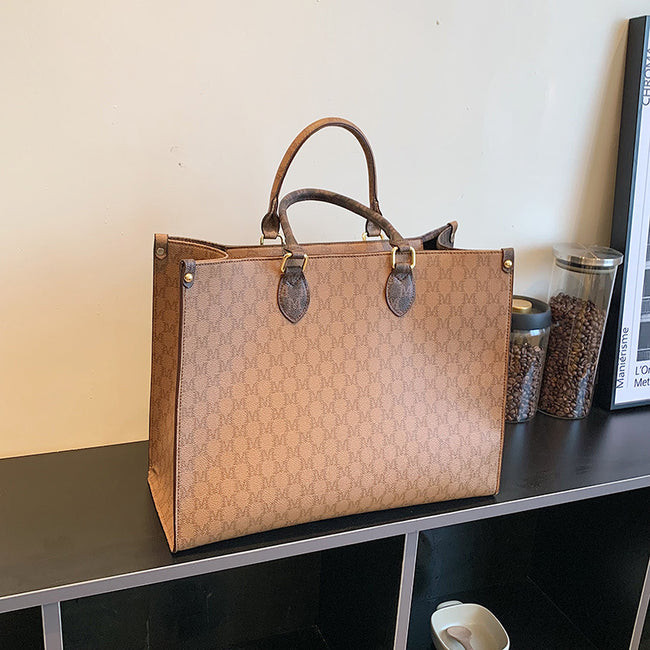 Grand Sac Fourre-Tout Rétro à Bandoulière pour Femme Main Image