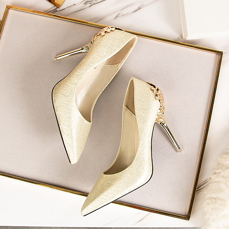 Escarpins sexy Super à talons hauts de 9,5 cm Chaussures de tempérament à talons hauts