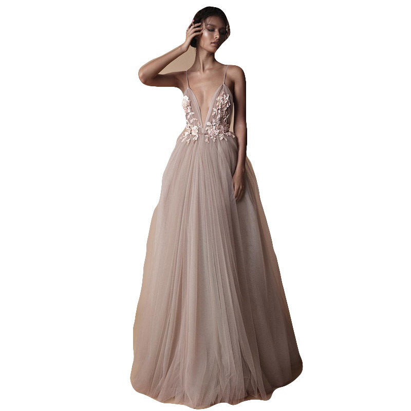 Robe de mariée pour femme, nouveau style, bretelles, robe de demoiselle d'honneur