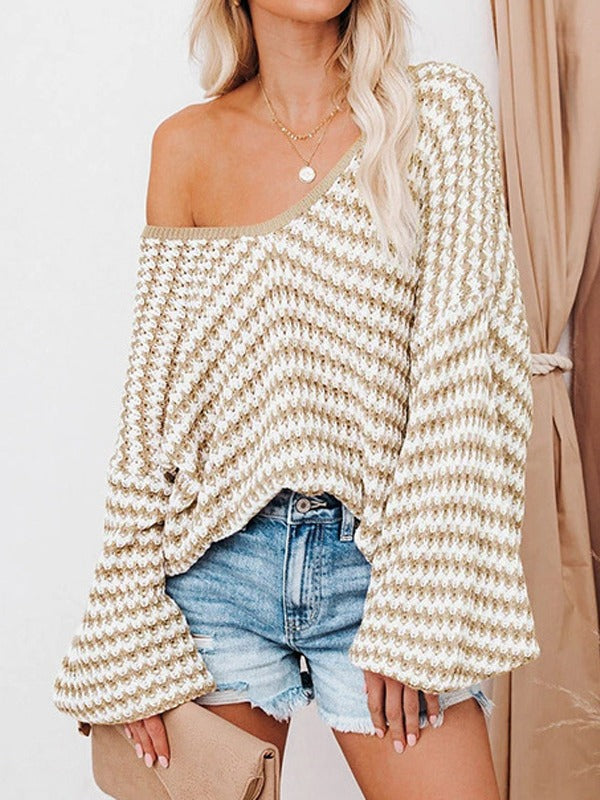 Pull en maille ample pour femme