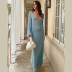 Nouvelle Robe de Plage Femme Couleur Unie