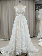 Robe de mariée blanche en dentelle pour femme