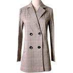 Blazer à carreaux femme version coréenne