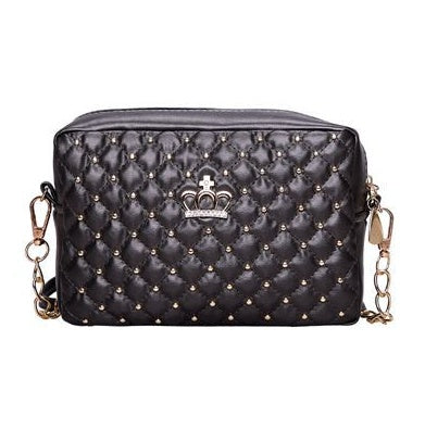 Sac à bandoulière en PU clouté pour femme