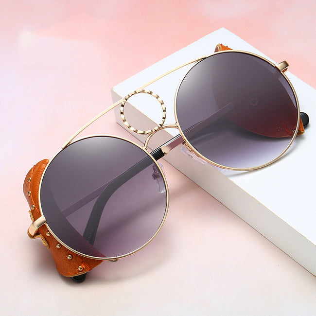 Lunettes de soleil rondes pour femmes, protection UV400 Main Image