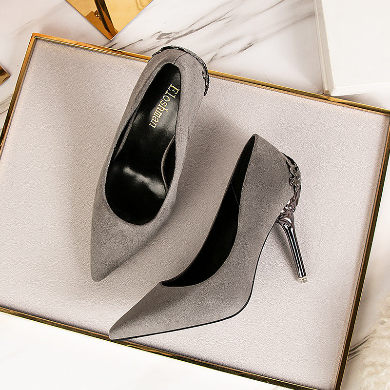 Escarpins sexy Super à talons hauts de 9,5 cm Chaussures de tempérament à talons hauts