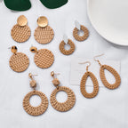 Boucles d'oreilles pendantes coréennes vintage pour femmes