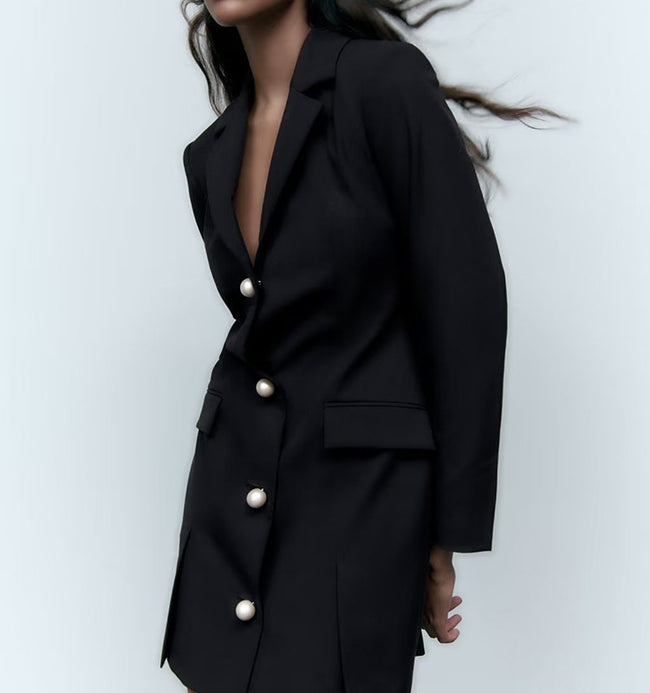 Ensemble Jupe Robe Blazer Noir Hover Image
