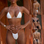 Maillot de bain deux pièces pour femme avec bretelles
