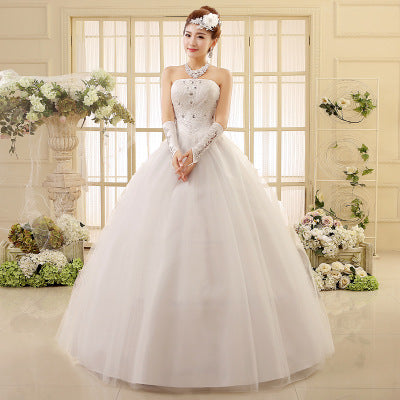 Robe de mariée bustier style coréen