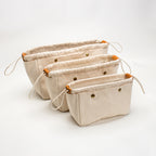 Trousse de voyage en toile de coton pour maquillage