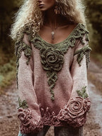 Pull doux décontracté pour femme