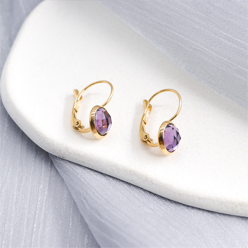 Bijoux Boucles d'oreilles en Cristal de Verre Autrichien Pendantes pour Femmes