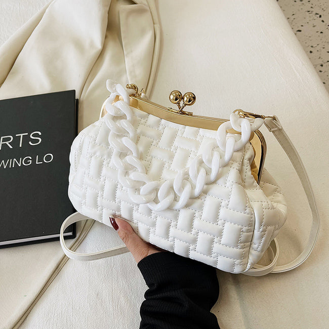 Petit sac messager plissé à une seule épaule pour femmes Hover Image