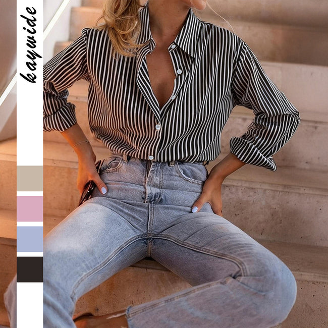 Chemisier Cardigan Décontracté à Manches Longues Pour Femmes Hover Image