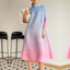 Robe plissée grande taille pour femmes