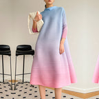 Robe plissée grande taille pour femmes