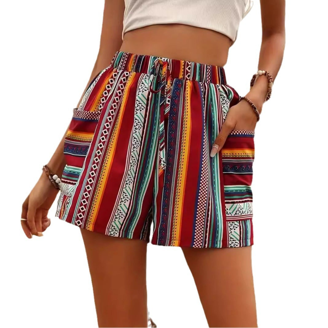 Shorts décontractés pour femme, mode vacances