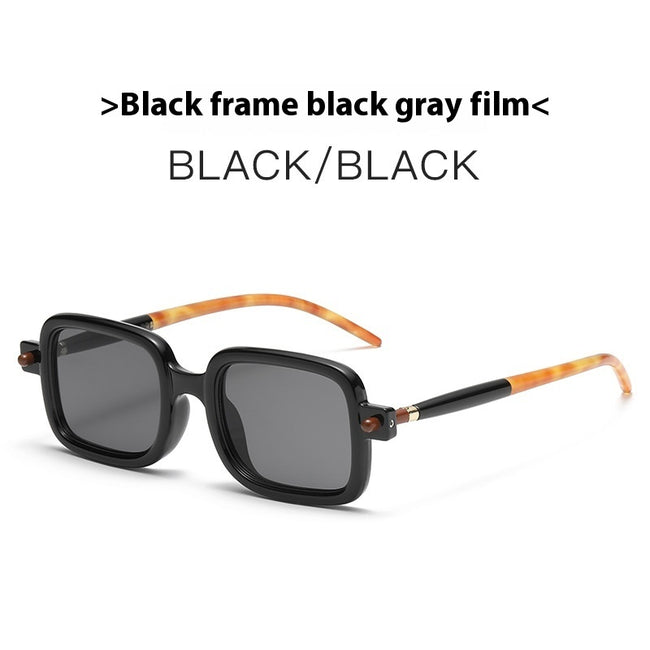 Lunettes de soleil carrées rétro artistiques pour femmes Main Image