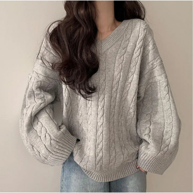Pull ample et douillet automne-hiver pour femme
