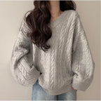 Pull ample et douillet automne-hiver pour femme