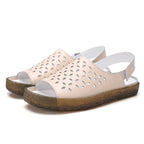 Sandales Évidées Grande Taille pour Femmes Style Coréen Sandales Femmes Enceintes