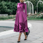 Robe moulante à manches longues pour femme