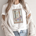 T-shirts pour femmes à imprimé Tarot de la Mode, hauts à motifs de dessins animés