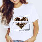 T-shirt Harajuku pour femmes hauts blanc étoile
