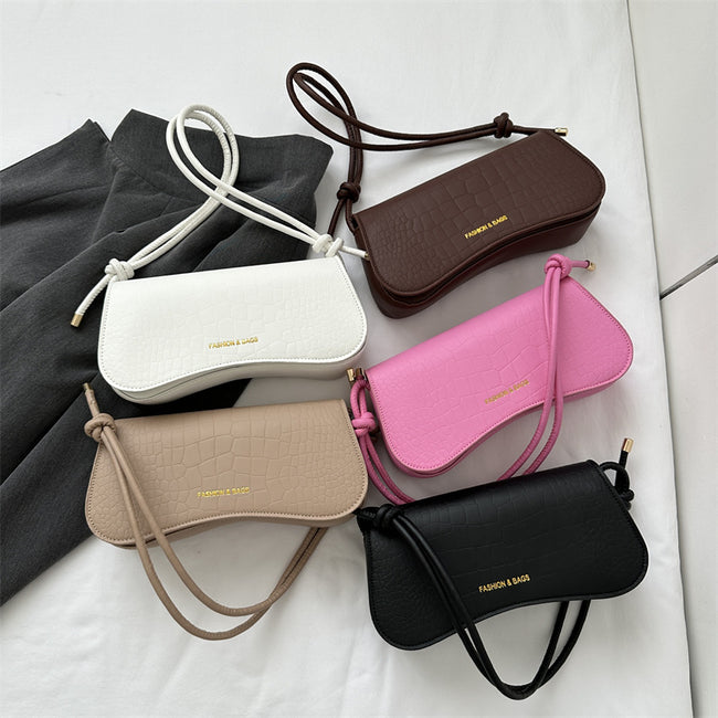 Sac à main d'été minimaliste en PU sous l'épaule, sac à bandoulière carré chic de couleur unie, fourre-tout polyvalent pour femmes, élégant pour le bureau Main Image