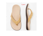 Sandales nu-pieds plates décontractées pour femme